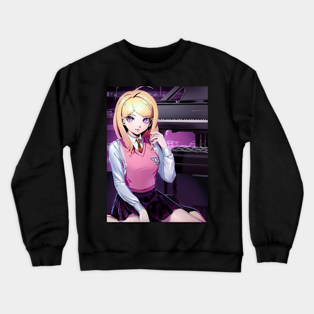 Kaede Akamatsu Crewneck Sweatshirt by dat_cravat